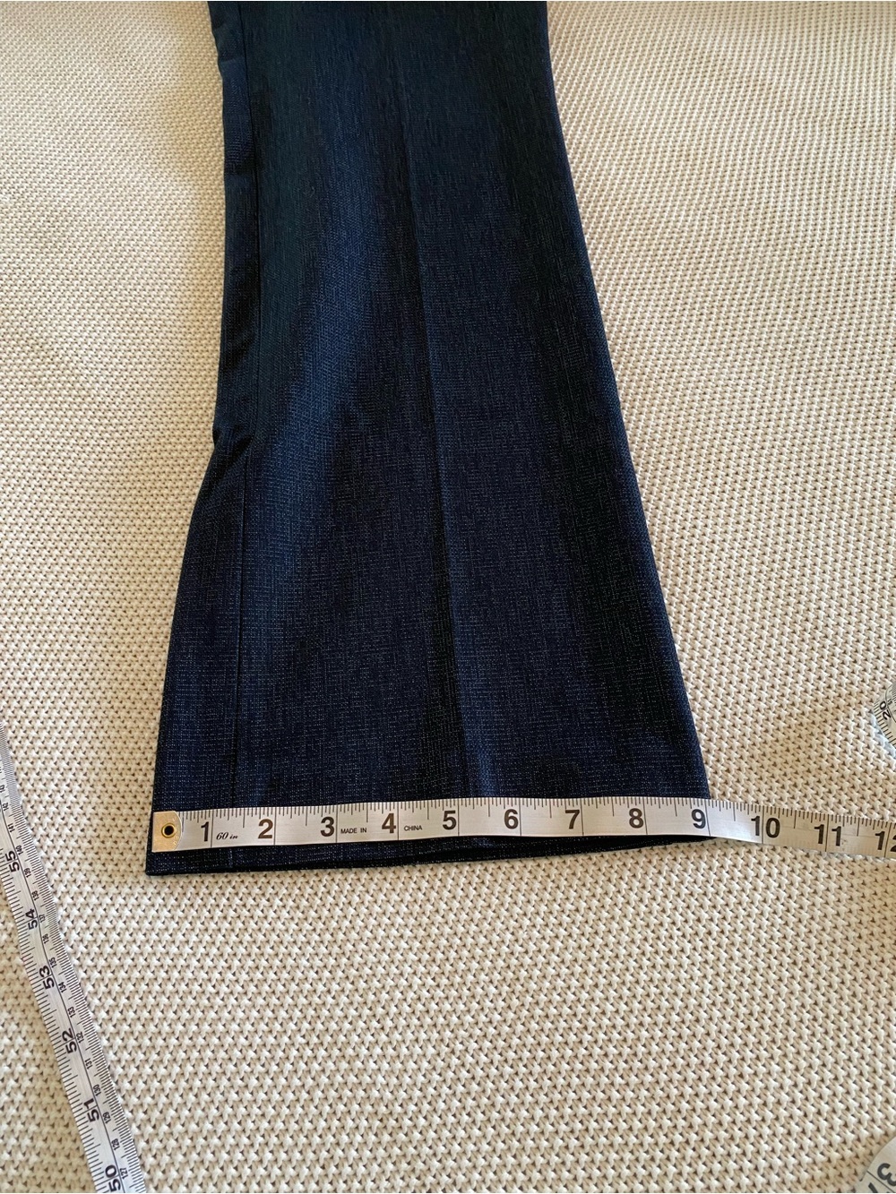 LOFT Dark Navy Straight-Leg Trousers - Picture 5 of 15